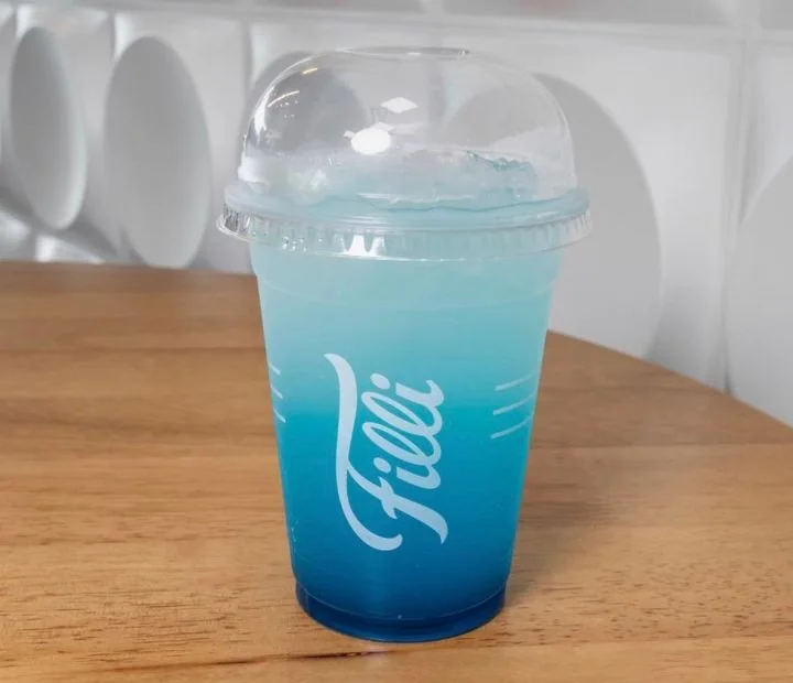 Blue Raspberry lemonade over ice